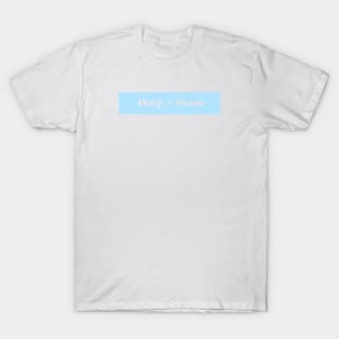 they / them - blue T-Shirt